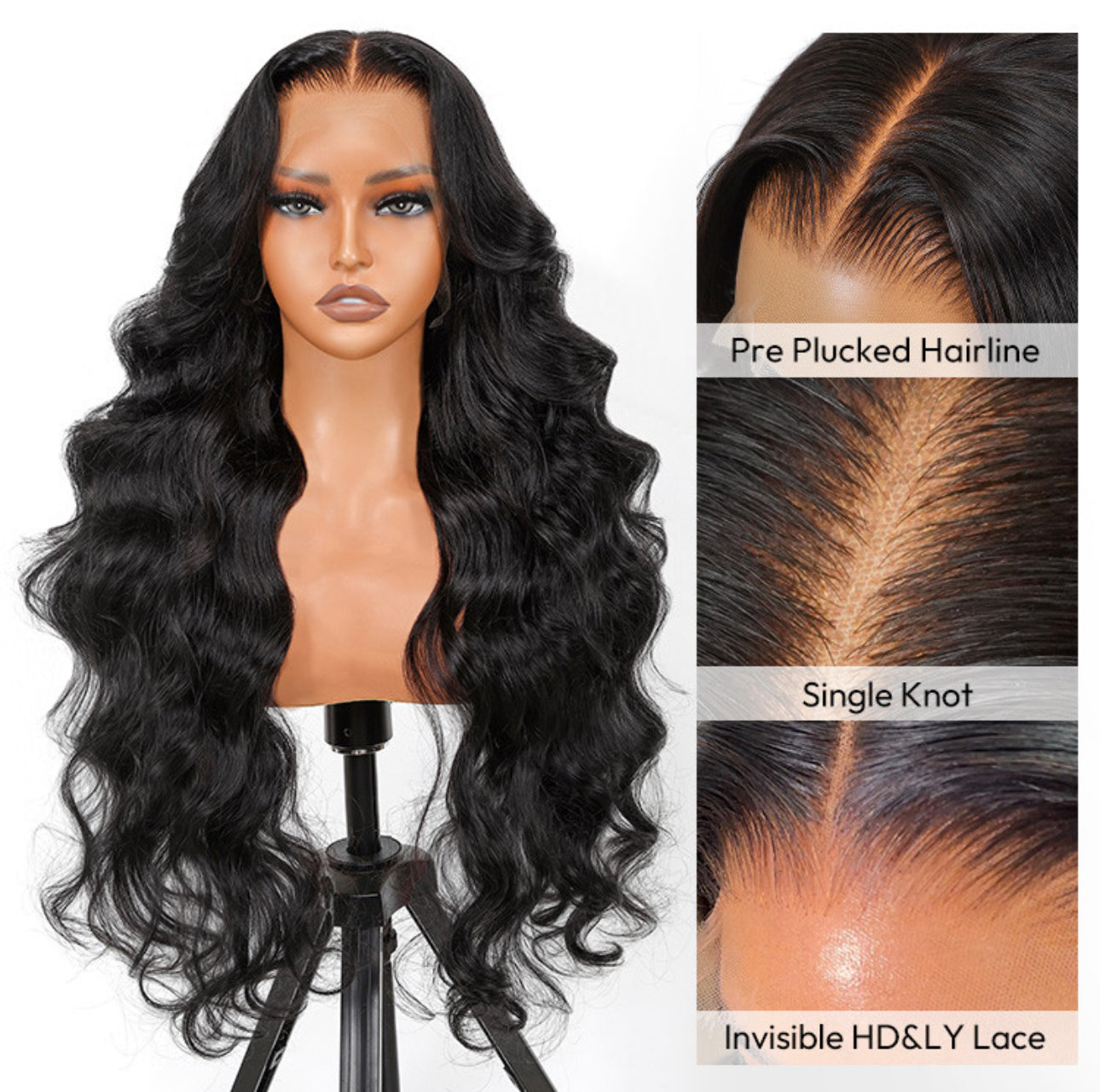 Natural Black Lace Front Wig